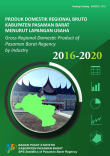 Produk Domestik Regional Bruto Kabupaten Pasaman Barat Menurut Lapangan Usaha 2016-2020